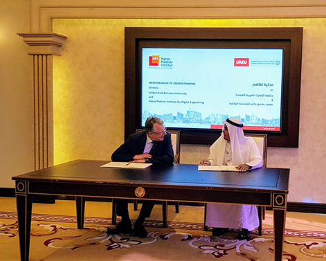 HPI Academy and United Arab Emirates University announce joint establishment of the Middle East Hub of Design Thinking